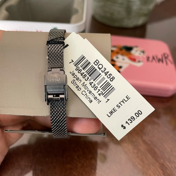 NEW AUTHENTIC FOSSIL CLASSIC MINUTE ROSE - Picture 3 of 10